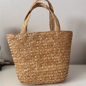NATIVE Woven Tote Bag Boho Summer Hawaiian Lightweight with Lining Elegant Style